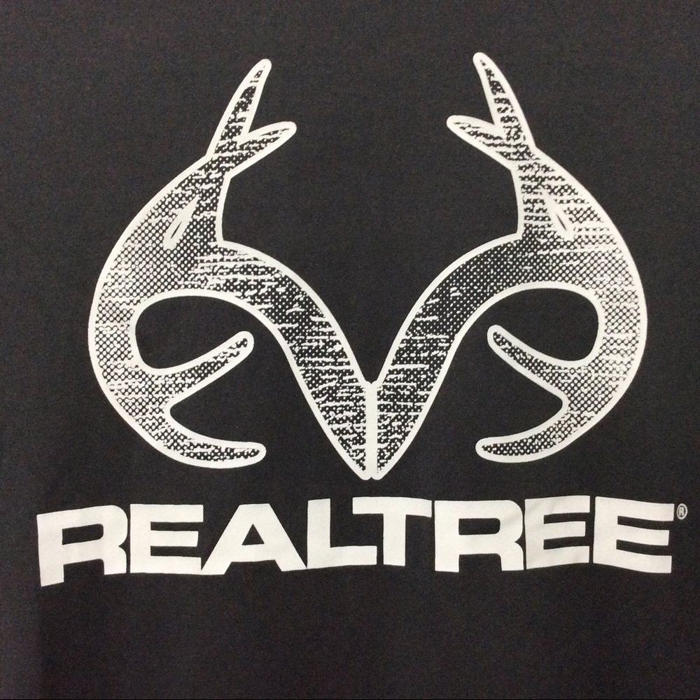 Realtree Men’s Poly T-shirt Black Size Medium NWT - Picture 3 of 9